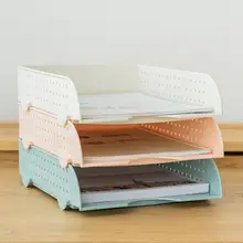 

Large Capacity Lightweight A4 Paper File Organizer Plastic Rack Document Tray for Household