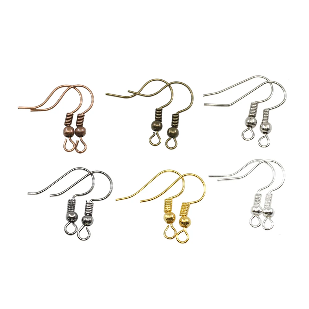 200pcs/lot 20x17mm Earring Findings Ear Clasps Hooks Fittings DIY Jewelry Making Accessories Iron Hook Ear wire Jewelry Supplies