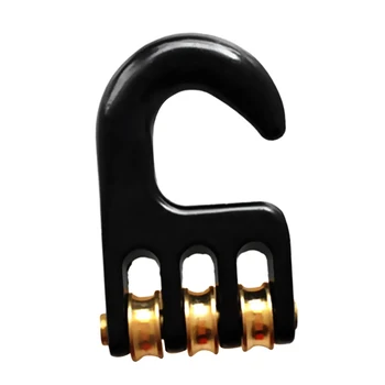 

Aluminum Windsurf Pulley Hook Trim Hook 3 Rollers Downhauling Sailing Rigging Hardware Windsurf Pulley Hook