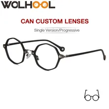 Новинка, полигональные Женские оправы для очков, ретро бренд, дизайнерская уникальная оправа для очков, прозрачные линзы, очки, поддельные очки, очки