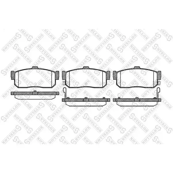 Колодки дисковые з.\ Nissan Maxima 2.0/3.0 95-00 STELLOX 377 012