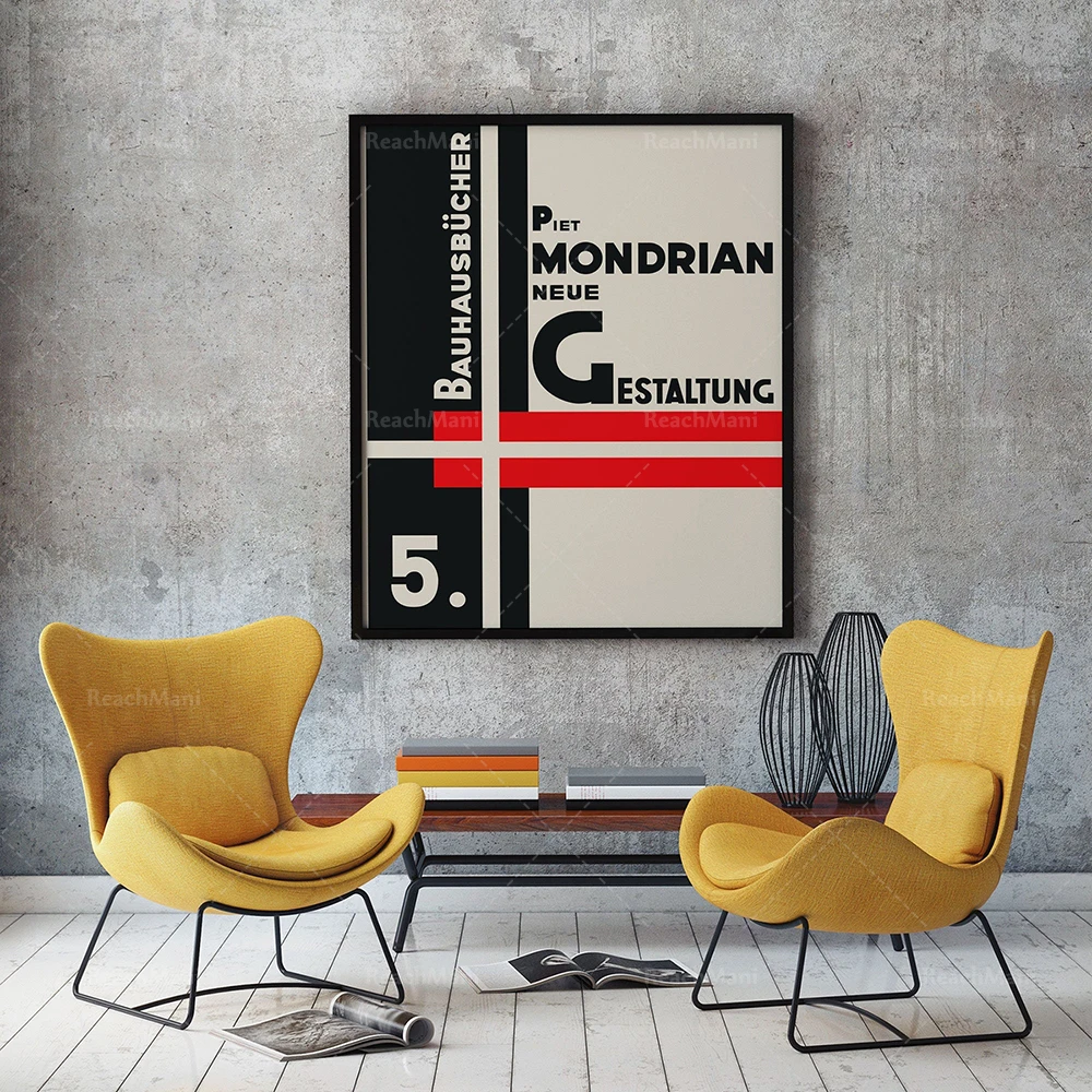 Copertina Del Libro Piet Mondrian Riproduzione Di Neue Gestaltung