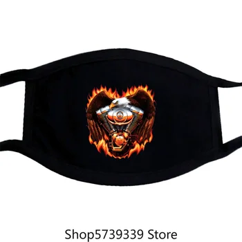 

T Mask Royalblau Vintage Hd Biker&Oldschoolmotiv M-Xxl Modell Flaming Wuxianjie