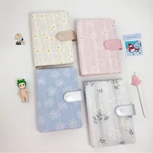 

A6 Original Japanese plain color elegant and clean hand book embroidery broken flower hand book loose-leaf notebook diary