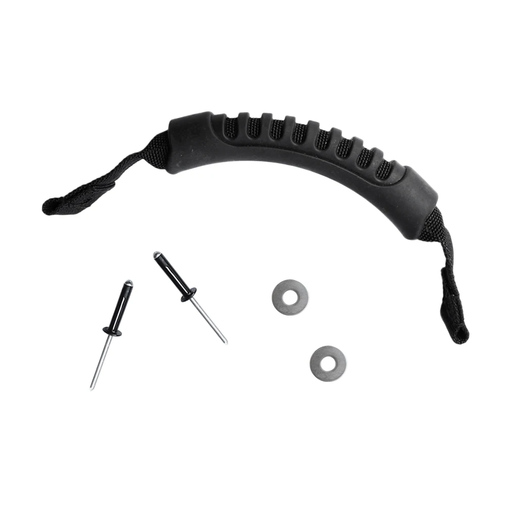 Universal Kayak Side Mount Carry Handle / Luggage Handle / sit on top Fishing Boat Canoe Strap with Tri Bulb Rivets