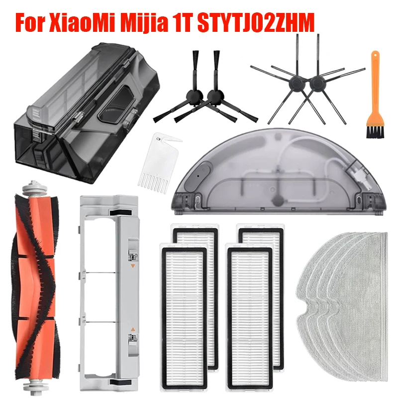 Запасные части для робота-пылесоса XiaoMi Mijia 1T STYTJ02ZHM салфетка HEPA фильтр боковая