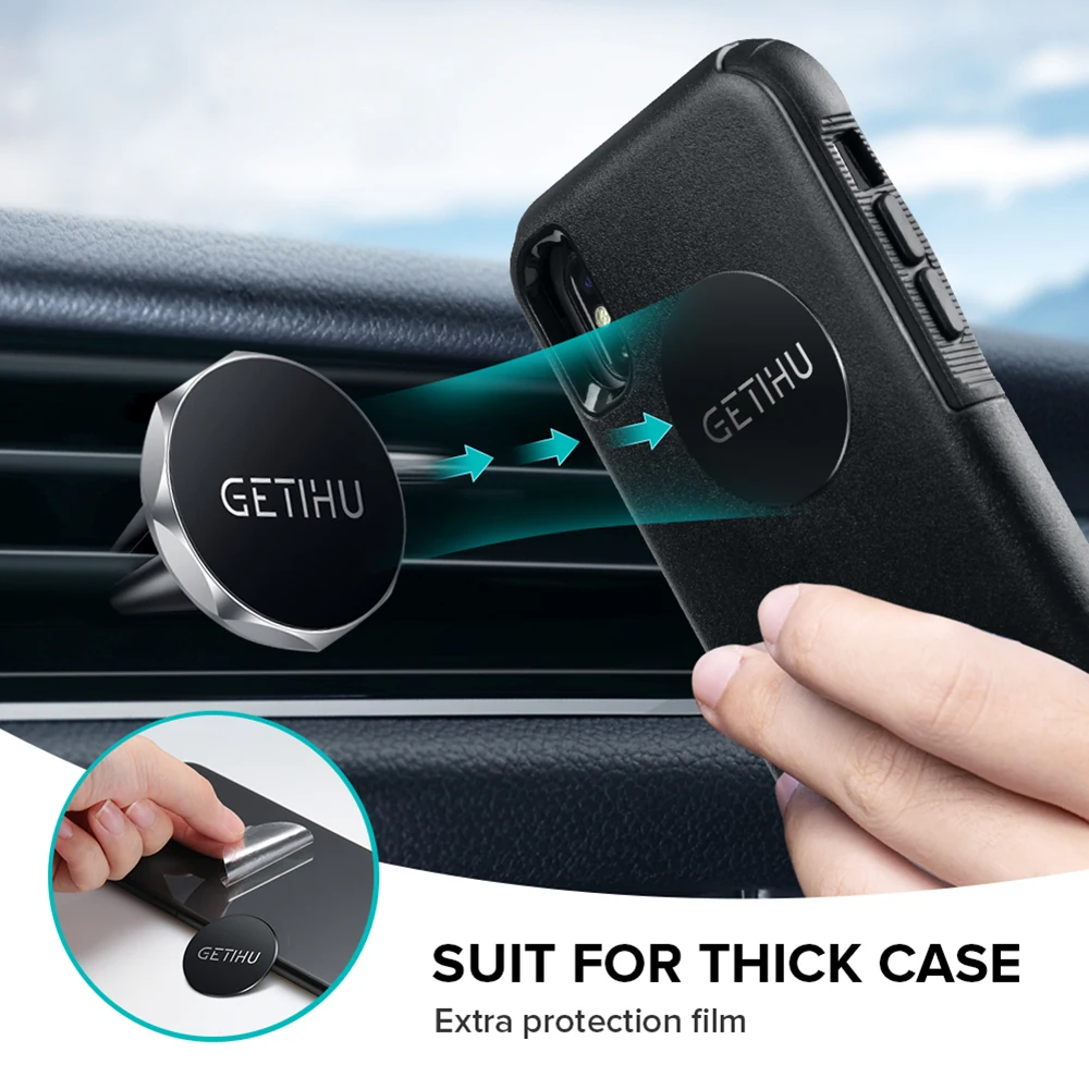 

2019 Car Phone Holder Magnetic Air Vent Mount Mobile Smartphone Stand Magnet Support Cell in Car GPS For iPhone XS Max Samsung