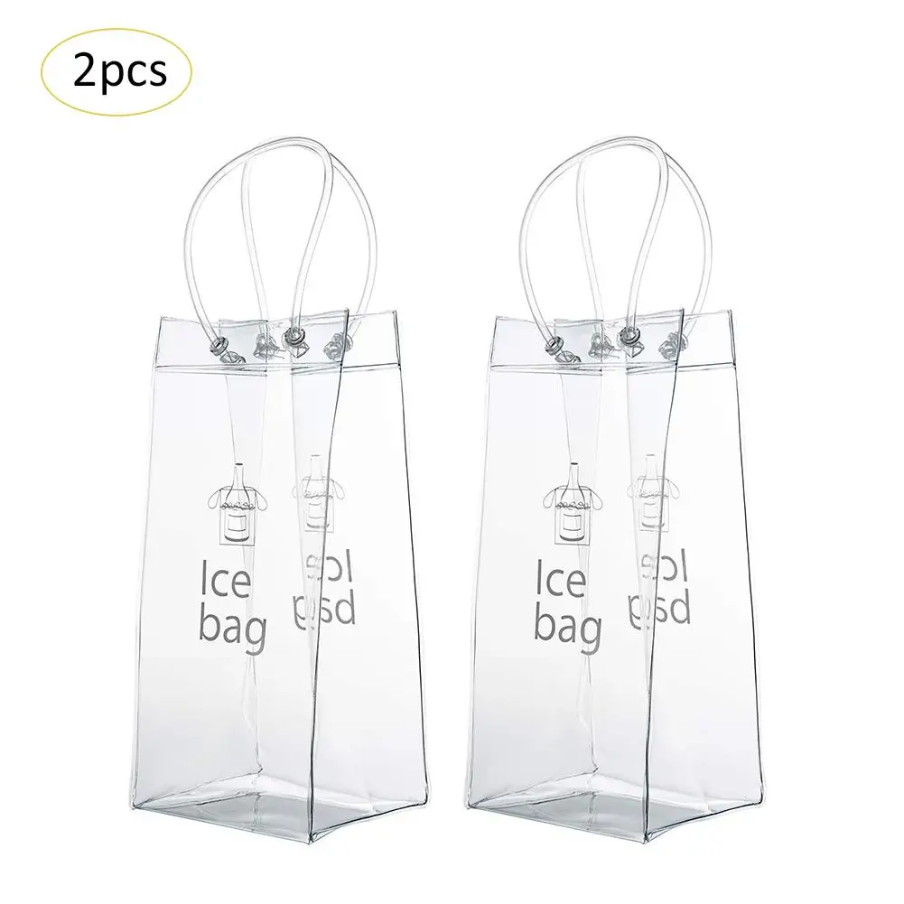 

2Pcs Portable Wine Bottle Champagne Ice Bag Drink Bottle Chilling Cooler Freezer Bag Beer Cooling Holder Carrier Ice-cold Tools