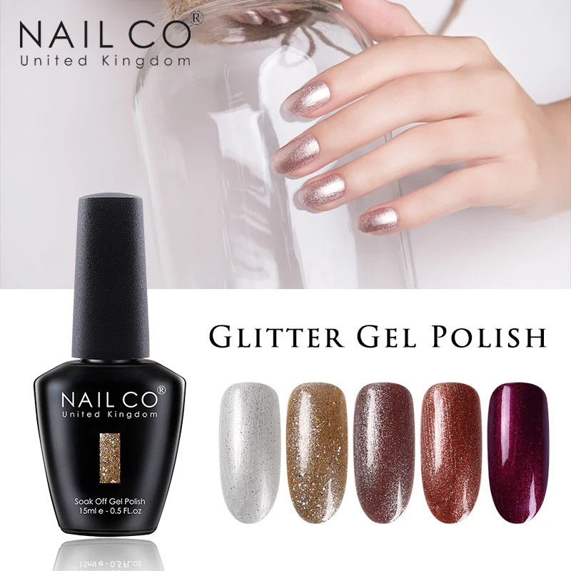 УФ гель для ногтей NAILCO блестящий светодиодный Гель лак 15 мл|Гель ногтей| |