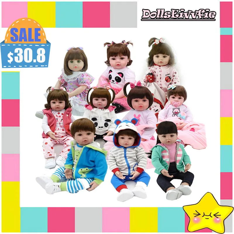 Кукла Реалистичная силиконовая для новорожденных 48 см |