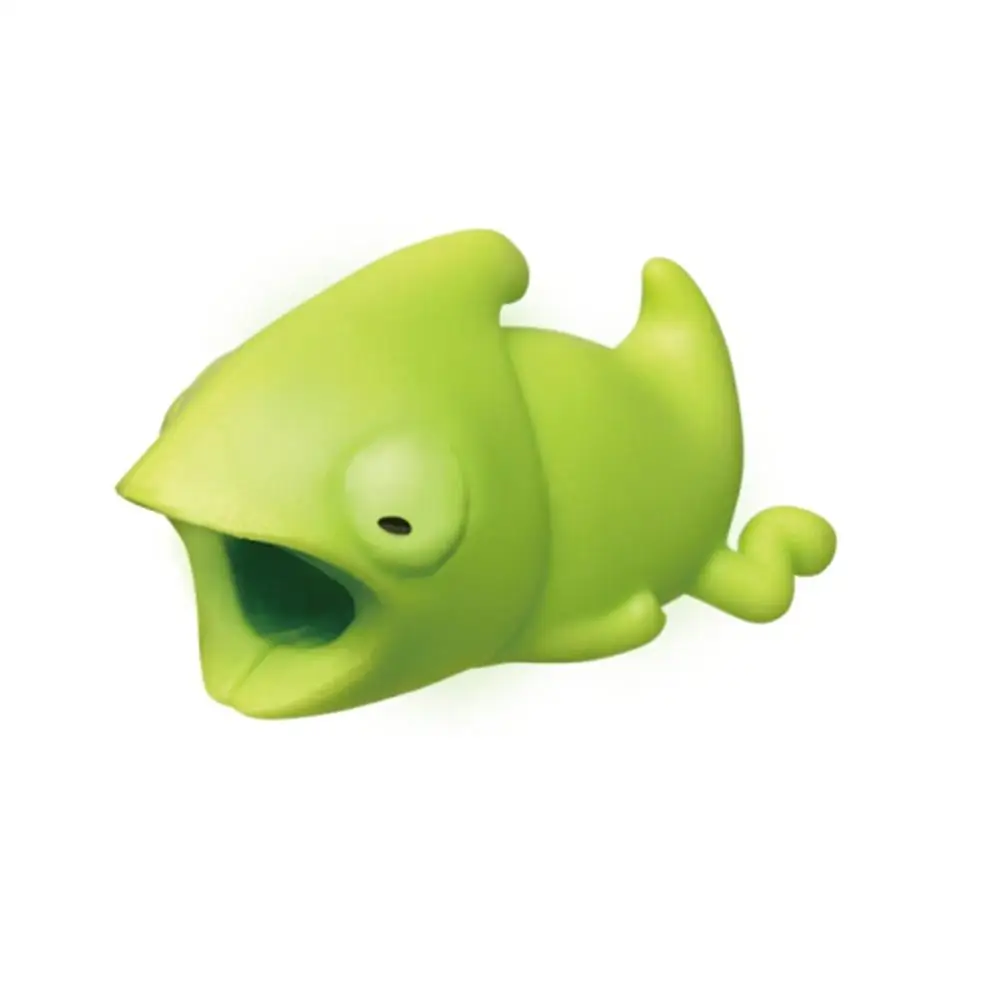chameleon Симпатичные животные кабель протектор для usb-кабель для iphone Организация управление organizador de кабели для xiaomi кабель дропшиппинг - Цвет: chameleon