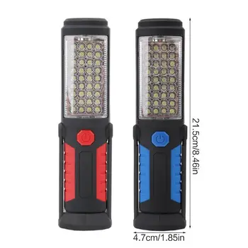 

COB LED Inspection Lamp Work Light Battery-Operated Flexible Flashlight With Magnetic Base For Outdoor Camping Emergency D5BD