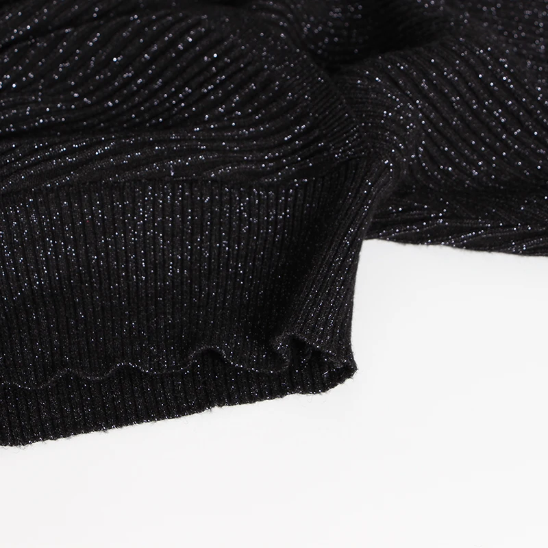TWOTWINSTYLE трикотажные комплекты из двух предметов для женщин с v-образным вырезом и рукавами «летучая мышь» Свитера с высокой талией широкие брюки осень Мода Новинка