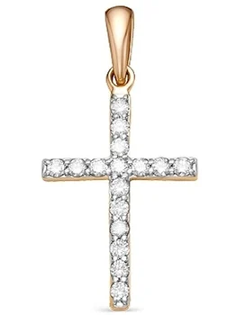 

Diamond Union pendant with 16 red gold diamonds