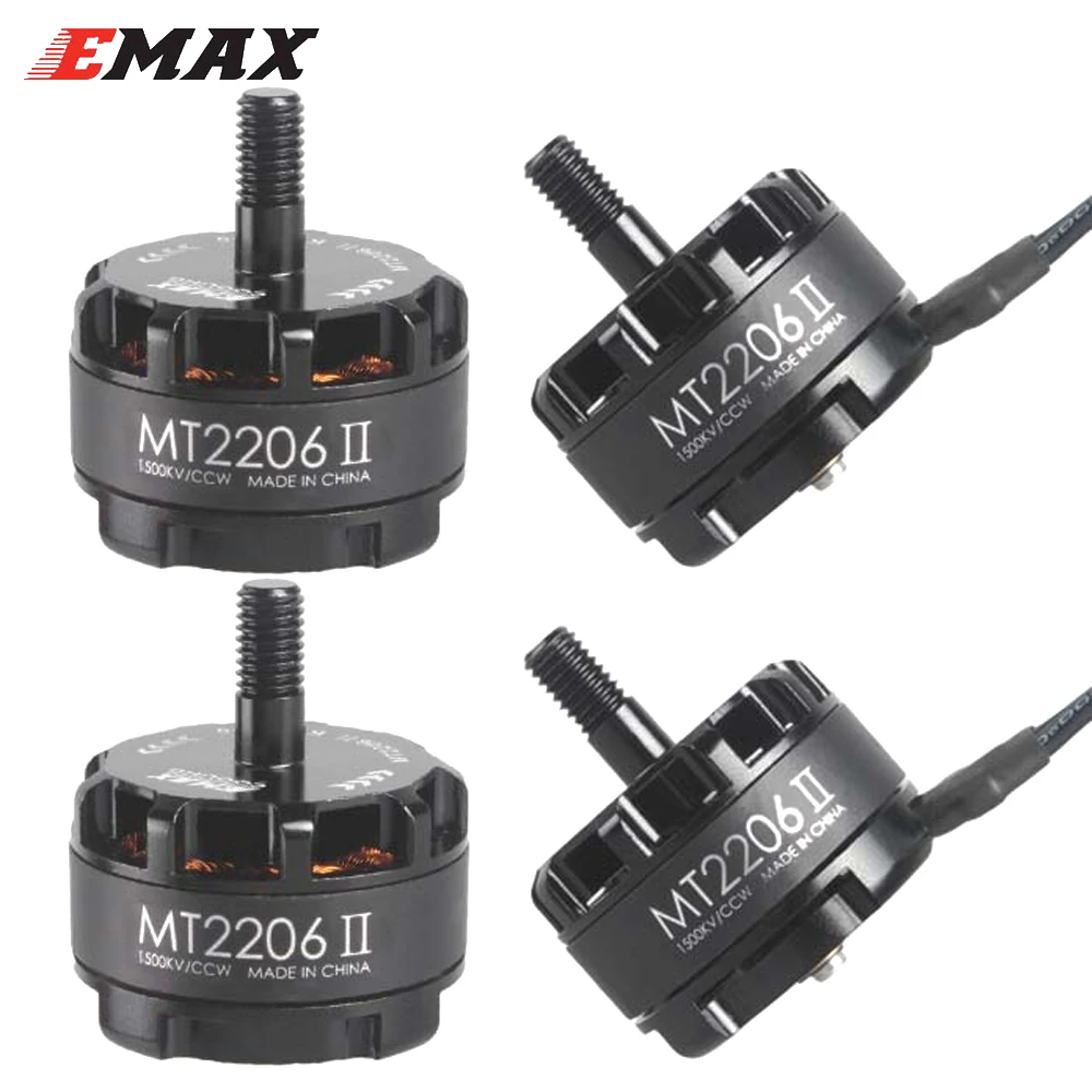 EMAX MT2206II 1500KV/1900KV CW CCW 2-4S 3MM вал бесщеточный двигатель для мультироторов