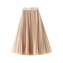

Woman Fashion Elegant Slim Clothing Chiffon High Waist A Line Fairycore Pleated Vintage Aesthetic Korean Style Women's Skirts