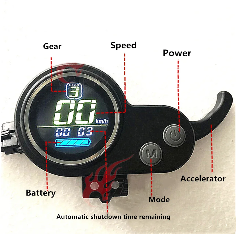 JIPIN Pantalla LCD Universal Para Patinete El ctrico Piezas De 