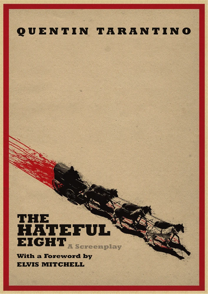 The Hateful Eight Movie Kraft Paper Poster Bar Cafe Living Room Dining Wall Decorative Paintings Home Decor