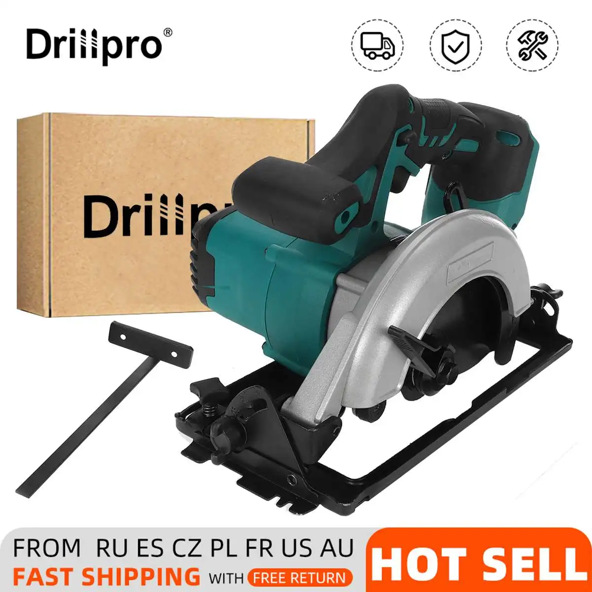 Беспроводная электрическая циркулярная пила Drillpro 18 в 152 мм 6 дюймов лезвие угол 50