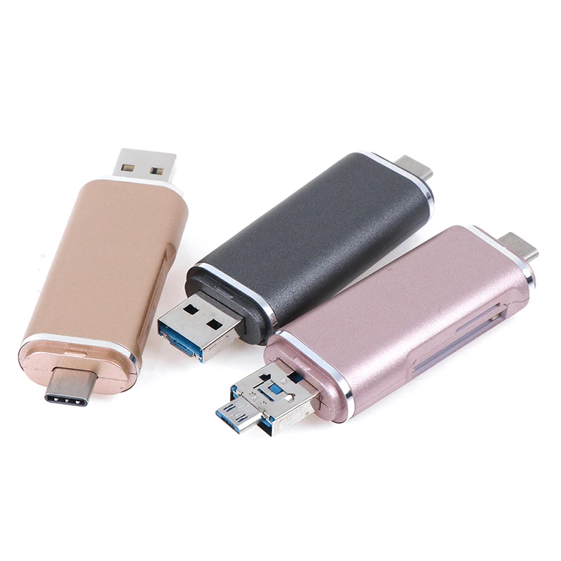 5 в 1 USB 3,1 тип-c TF micro карта памяти считыватель usb C micro usb телефон