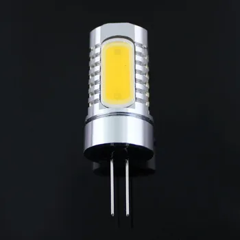 

G4 LED Light Bulb 7W COB LED G4 DC/AC12V Warm and White LED Crystal Chandelier light Aluminum spotlight corn light