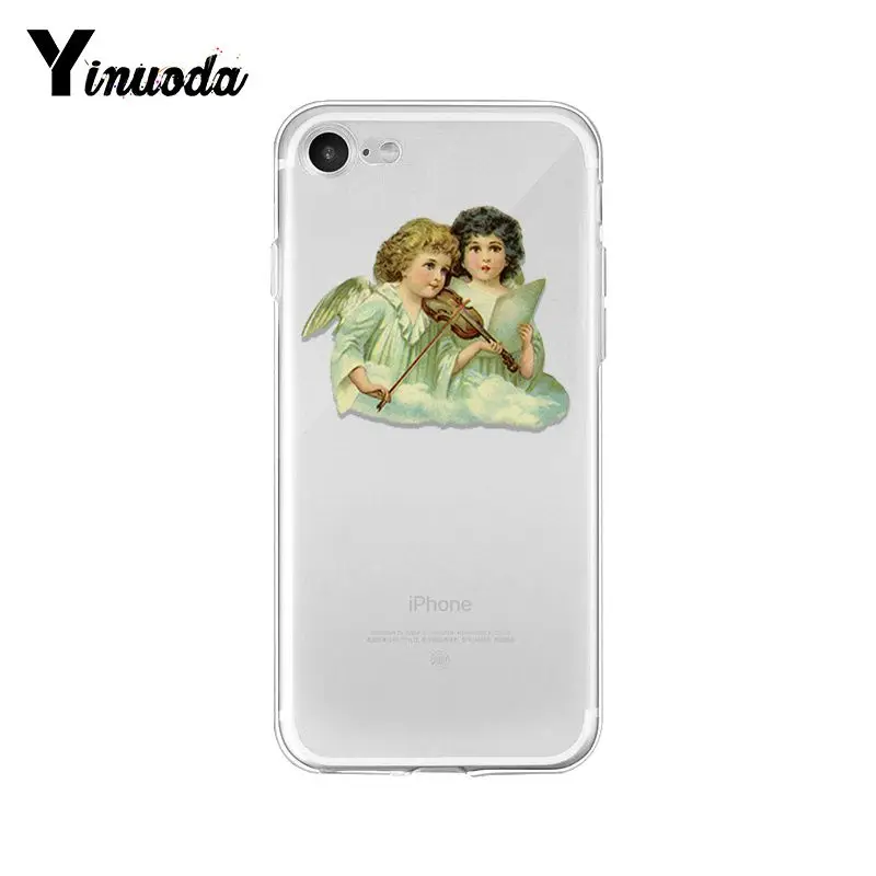 Yinuoda Renaissance angels мягкая резина, термопластичный полиуретан чехол для телефона iPhone X XS MAX 6 6s 7 7plus 8 8Plus 5 5S SE XR 10 11 pro max - Цвет: A12