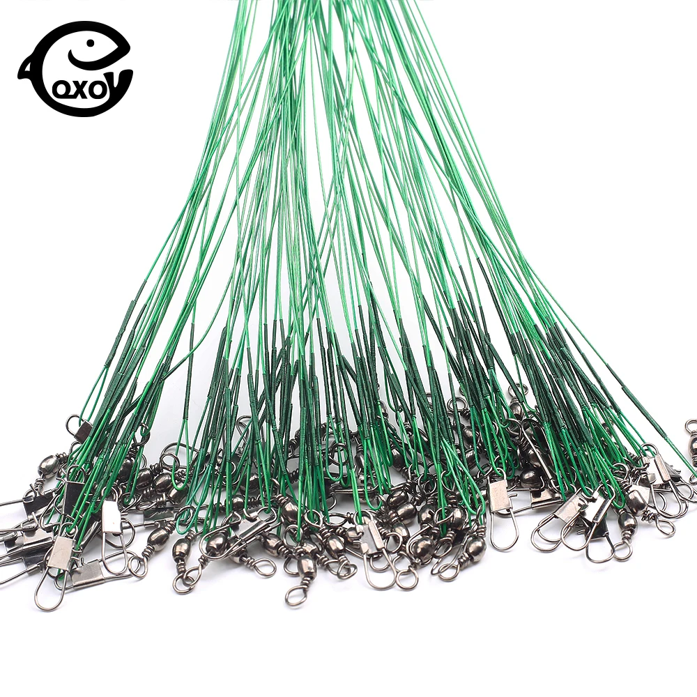 Steel Wire Fishing Line Equipment Artificial Fish Tackle 15/20/25/30CM Hook Fish Accessories