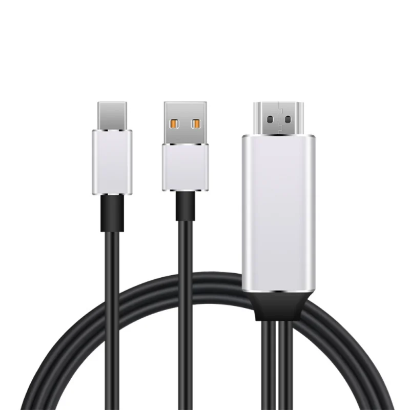 4K HD прозрачный USB-C type C к HDMI HD ТВ монитор кабель адаптер, hdmi-кабель USB зарядное устройство для Samsung Galaxy S10 Note 9 для MacBook
