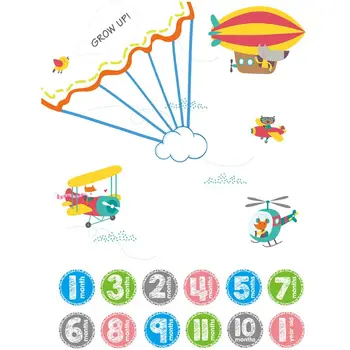 

1 Set Newborn Photography Props Baby Background Blanket Photo Month Sticker Photos Accessories