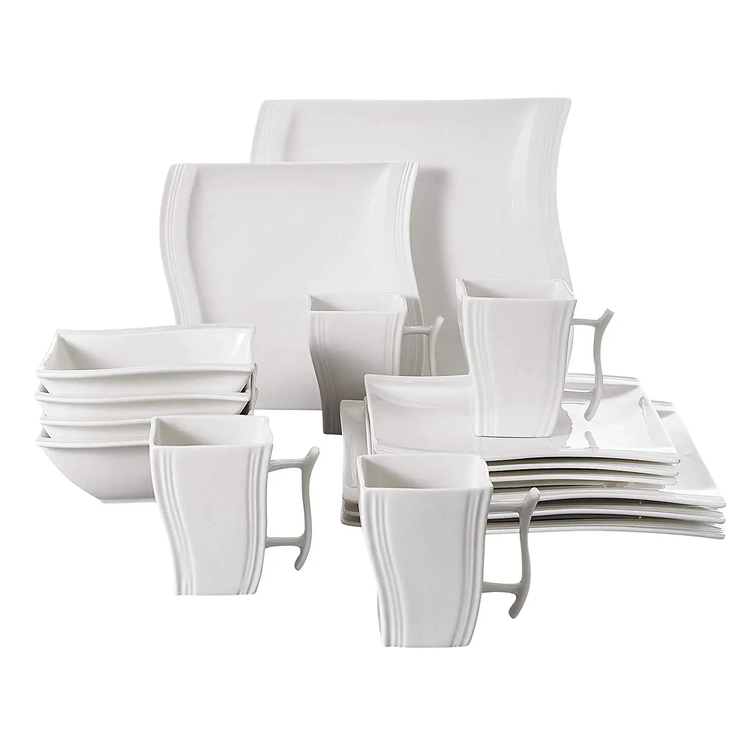 MALACASA Flora 26 Piece Dinnerware Set