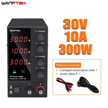Wanptek ajustável dc laboratório 30v 10a fonte de alimentação do laboratório ajustável 60v 5a regulador tensão estabilizador comutação fonte alimentação