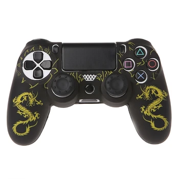 

Chinese Dragons Silicone Gamepad Cover Case + 2 Joystick Caps For PS4 Controller