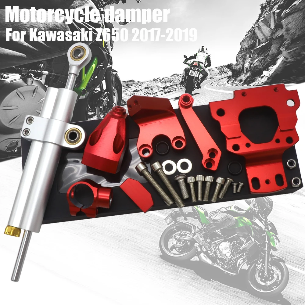 Для KAWASAKI Z650 Z 650 2017 2018 2019 Мотоциклетные аксессуары CNC уличные велосипедные рулевой
