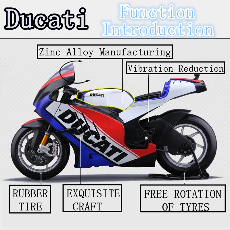 Maisto 1:6 Ducati модель локомотива литья под давлением модель мотоцикла из сплава игрушки для детей подарок на день рождения Коллекция игрушек