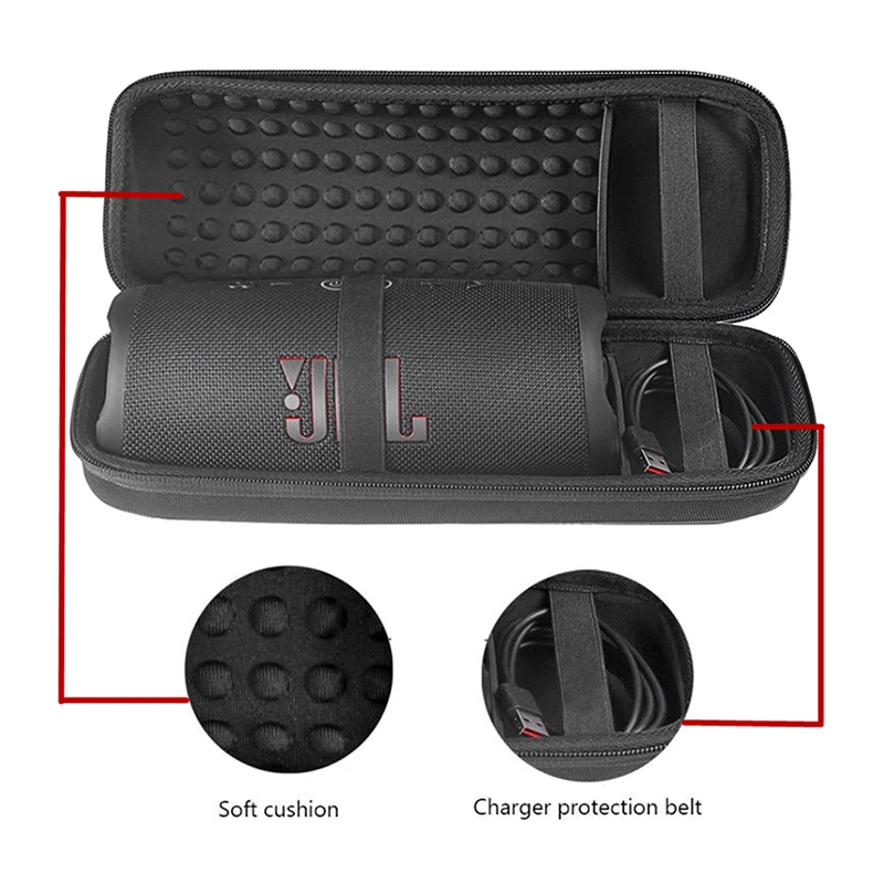 Enhanced Travel Storage Case with Soft Silicone Protector