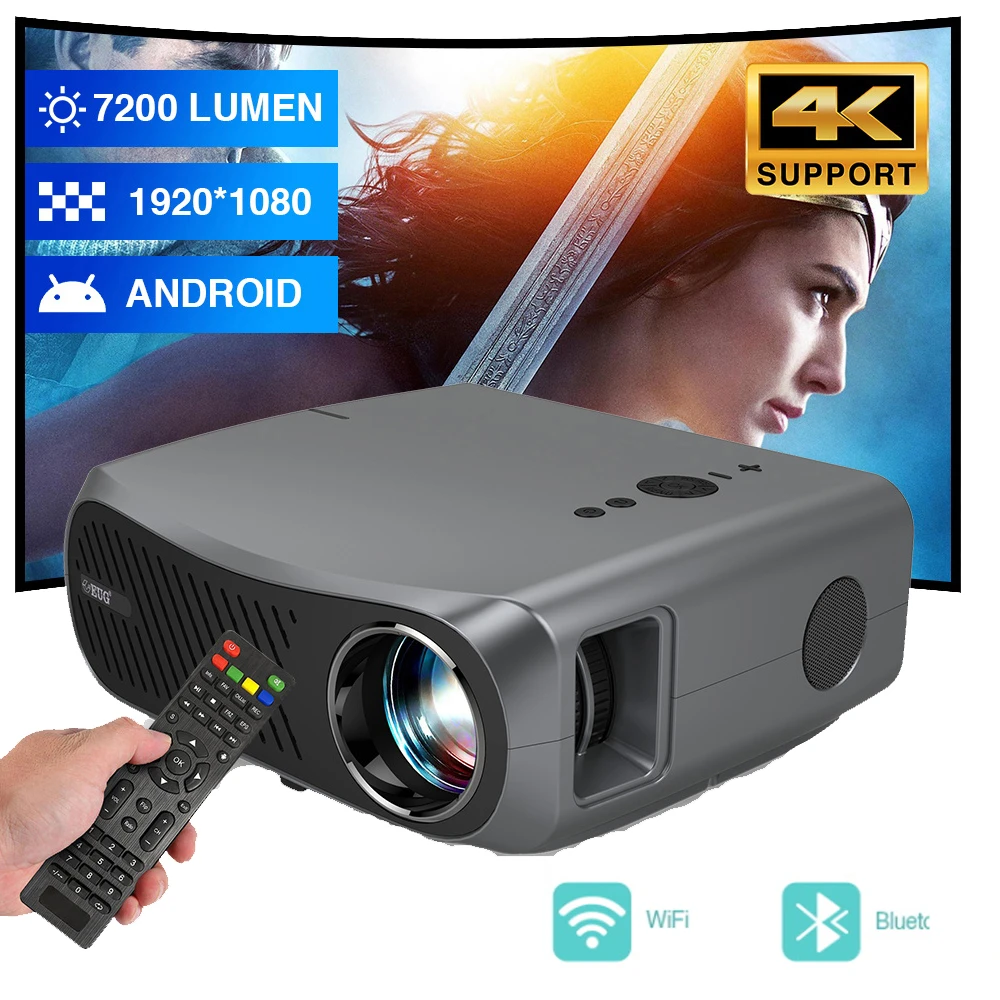 struik Generaliseren Absoluut Projector Led Lamp Video Supports Watching 4K Movies Home Theater Wireless  Airplay Freeshipping Beamer Projector For Phone|LCD Projectors| - AliExpress