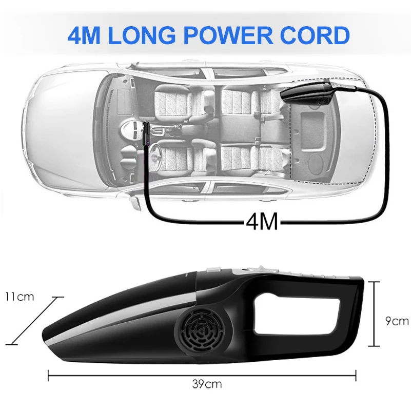 Portable Car Vacuum Cleaner For Auto Handheld Vaccum Cleaner Car Vacuum Cable 12V Cleaners Portable vacuum cleaner handheld vacuum cleaner portable vacuum cleaner car vacuum cleaner bag