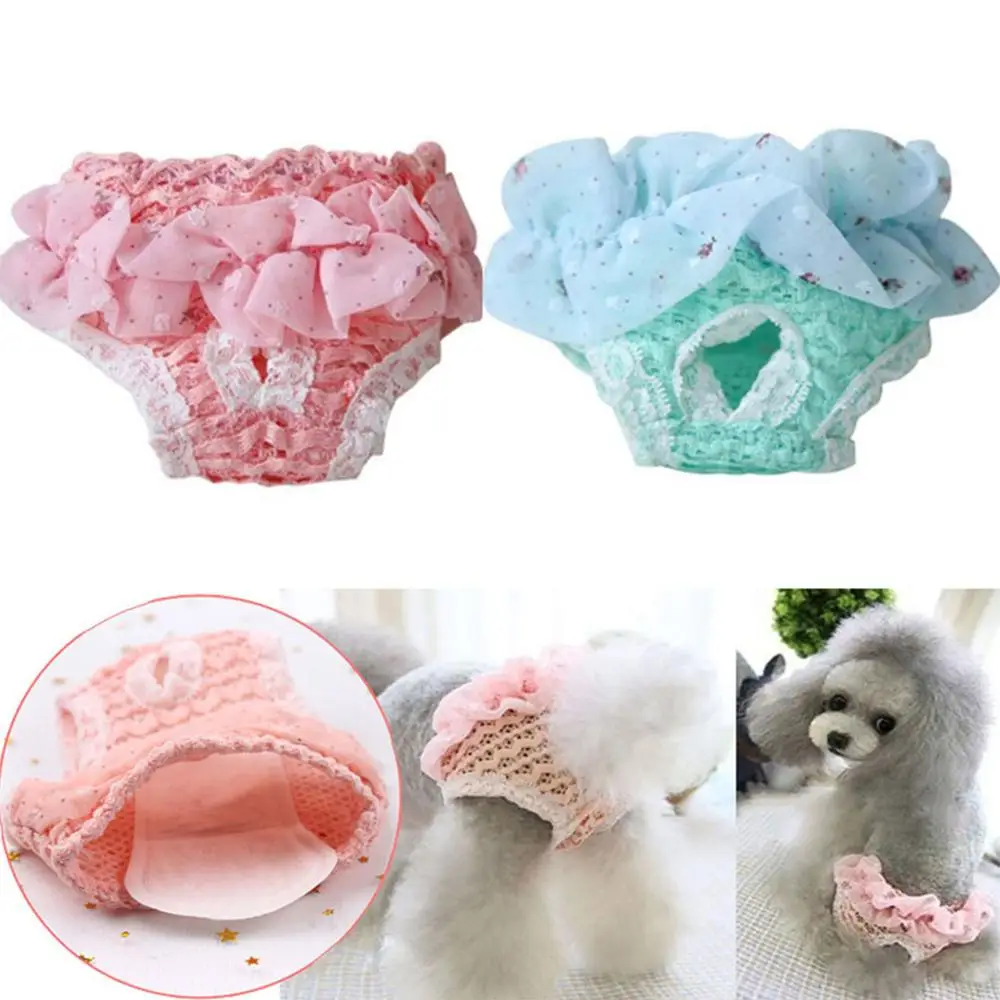 

Dog Breathable Panties Pet Diapers Sanitary Physiological Shorts Washable Female Dog Puppy Menstruation Underwear Briefs Pants