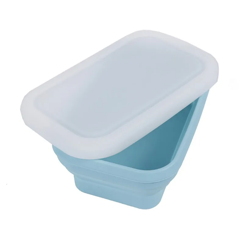 Silicone Lunch Box Portable Bowl Colorful Folding Food Container Lunchbox 9371ztou