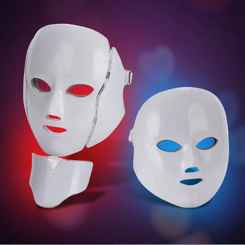

LED Photon Facial Mask 7 colors Light Therapy for Beauty Rejuvenation Wrinkle Acne Removal moisturizing Spa