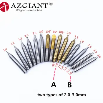 

95/105 degree 1.0/1.2/1.5/2.0/2.5/3.0mm tracer probe Milling Cutter Engraving Edge Cutter CNC for Key Cutting Machine drill