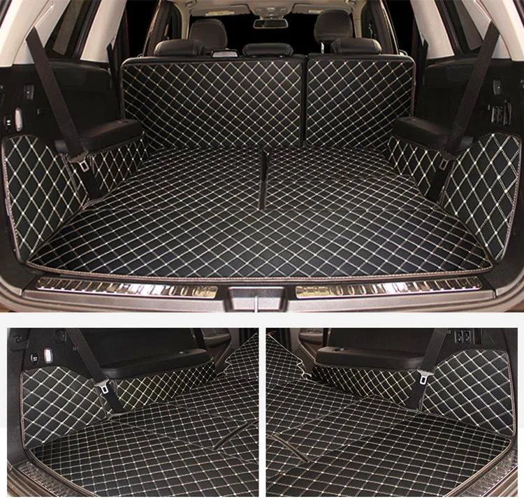 

High quality! Special car trunk mats for Mercedes Benz GL 350 400 450 500 X164 2011-2006 7 seats cargo liner boot carpets cover