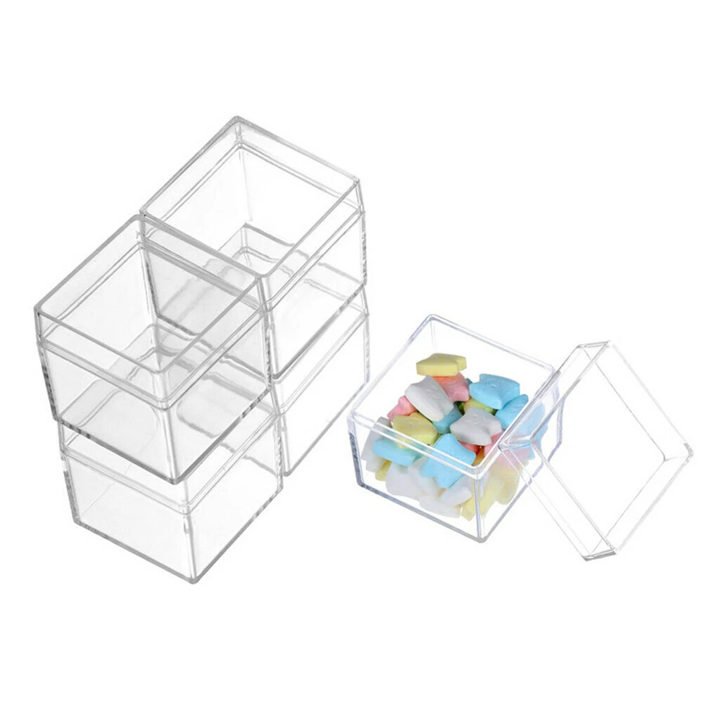

Transparent Cube Wedding Candy Box Plastic Transparent Clear Gift Boxes