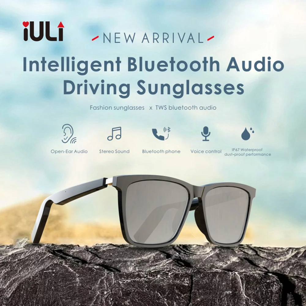 Big-name same smart audio glasses sweat-proof wireless bluetooth connection open-ear polarized music game sunglasses