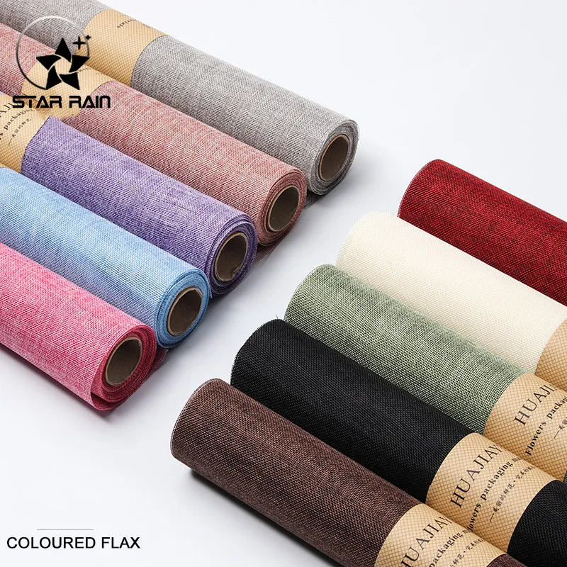 

10pcs cotton linen wrapping cloth for flowers packaging material flowers bouquet packing paper 60*49cm wrap florist supplier