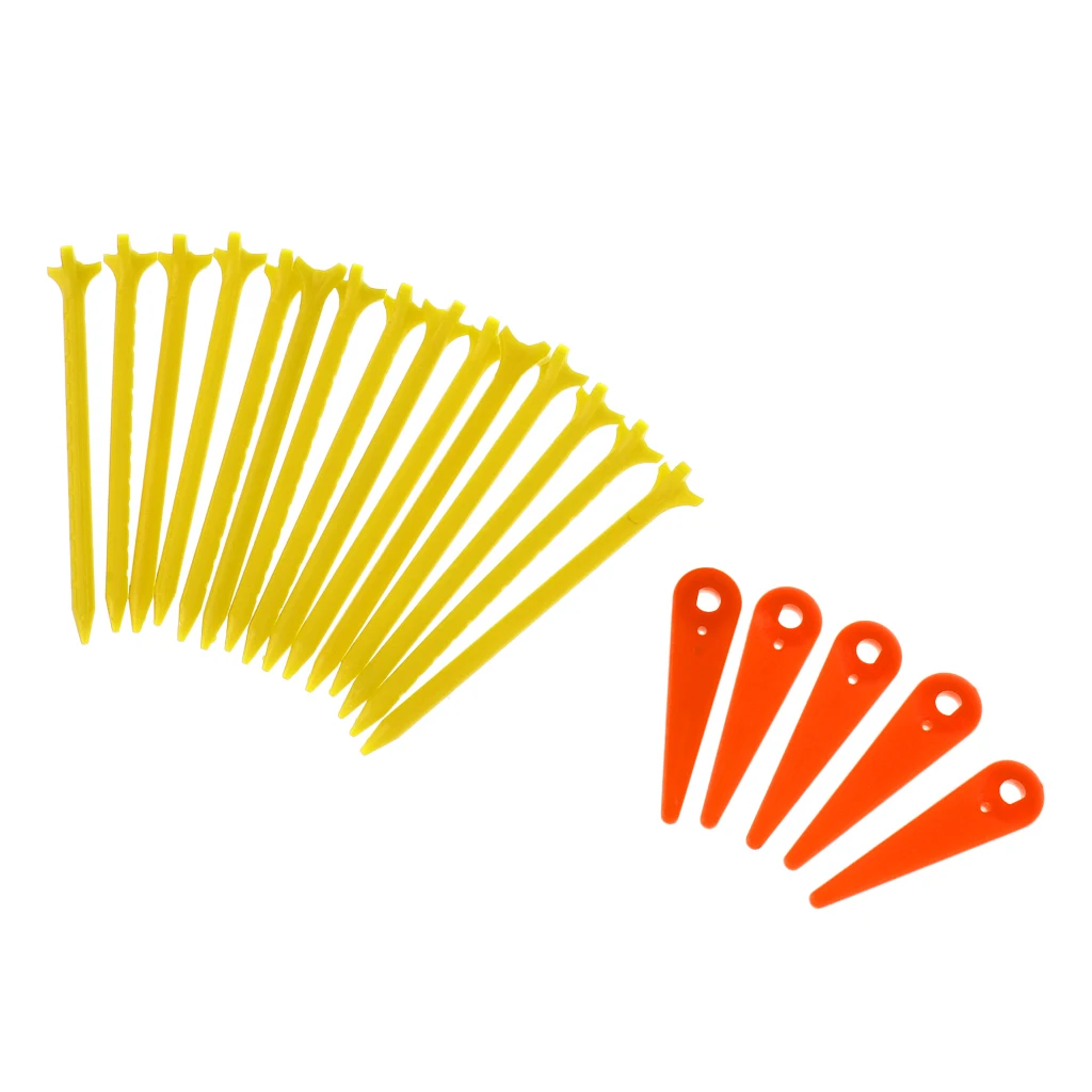 1 Set Golf Tees Plastic Tee Lot with Direction Mark Golf Accessory for Indoor Outdoor Practice