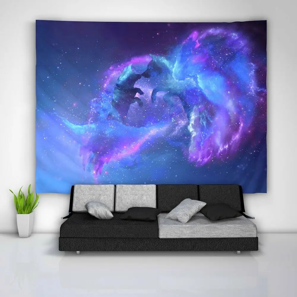 Wolf Stars Tapestry Bedroom Home Decoration