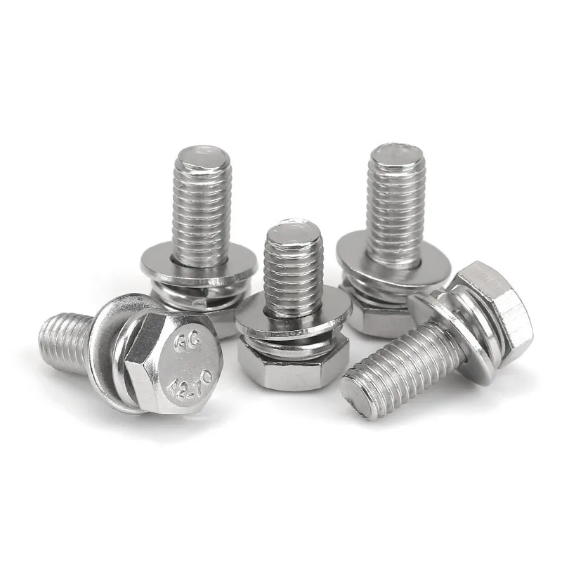 Lfang-Bulloni A Testa Esagonale M4 M5 M6 M8 304 A2-70 Acciaio - Foto 3