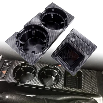 

6 Colors Multi Double Hole Storage Tray Car Front Center Console Storage Box Coin + Cup Holder For BMW E46 3SERIES 1999-2006