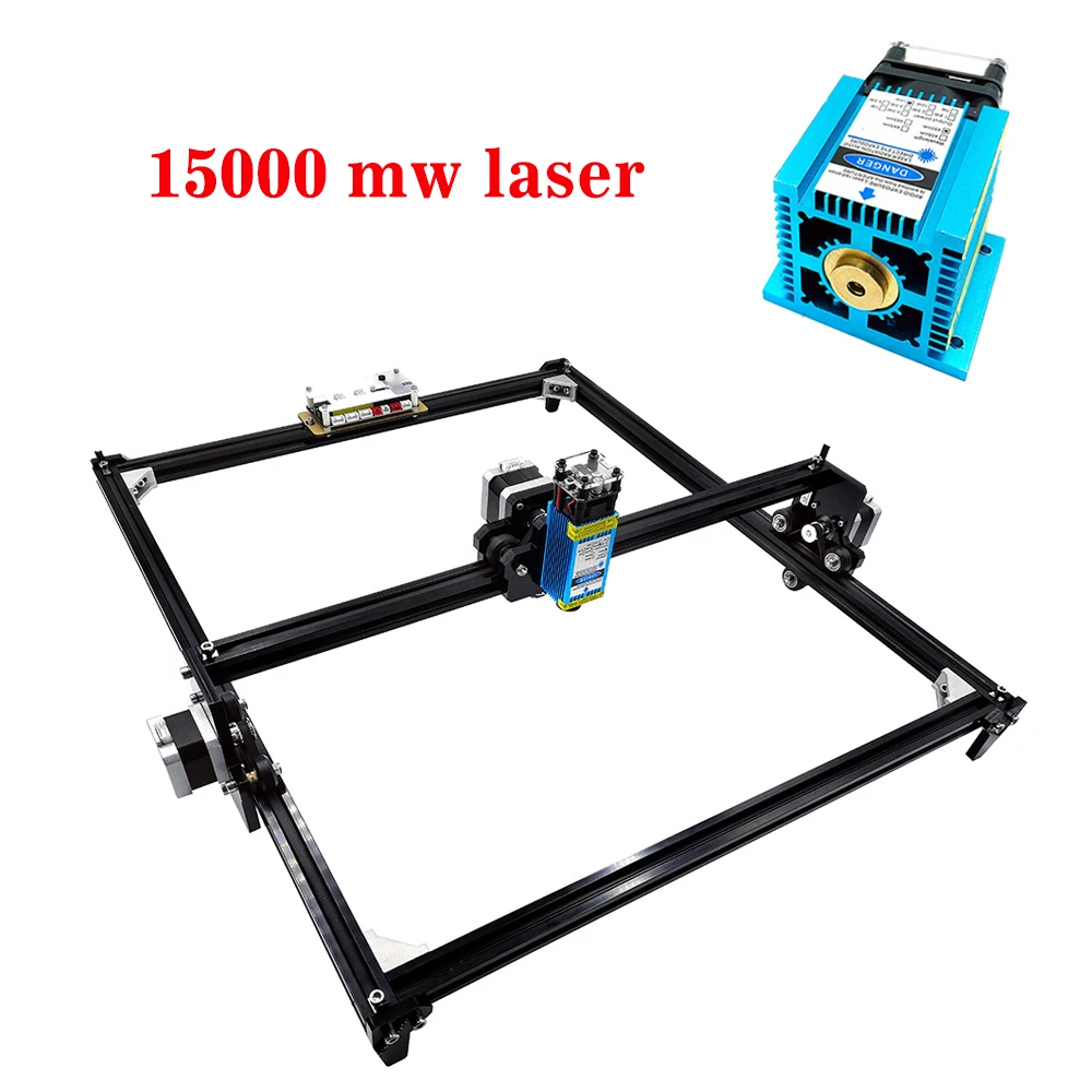 15000mw laser 40X50 см лазерный гравировальный станок 2 оси DIY мини лазерный гравер для резки дерева Настольный лазерный гравировальный принтер мощность 0,5 Вт-15 Вт - Цвет: 15000mw laser